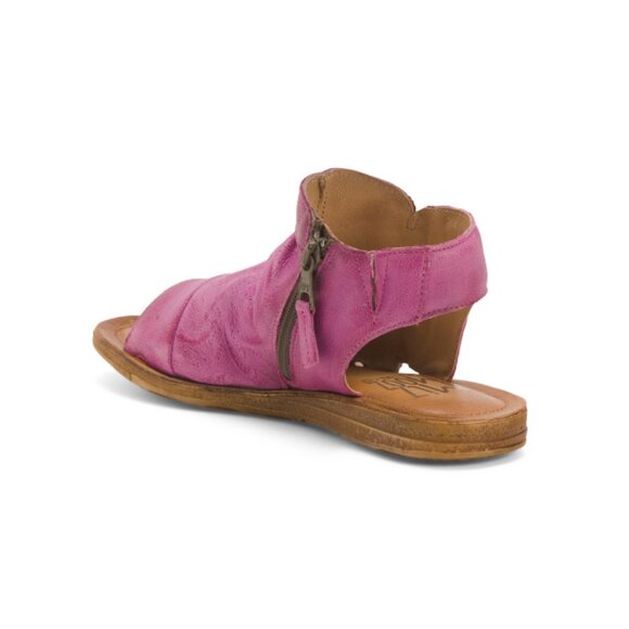 MIZ MOOZ Fuchsia Leather Flaire Flats - Picture 2 of 2